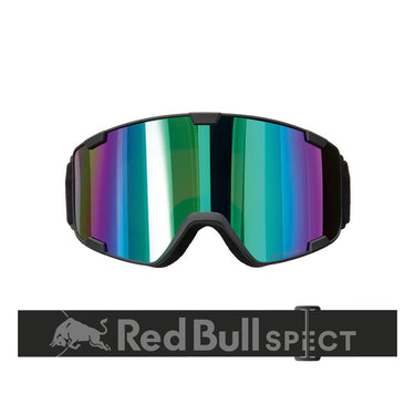 Gogle narciarskie Red Bull Spect PARK-18GR3 (czarne, zielona lustrzanka) — przód