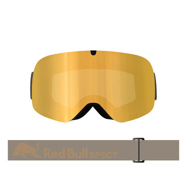 Gogle narciarskie Red Bull Spect SOAR-19GOX (oliwkowe, złota lustrzanka) — przód