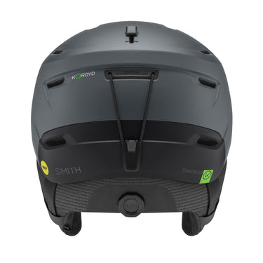 Kask Smith Descend MIPS Matte Slate / Black — tył z pokrętłem regulacji
