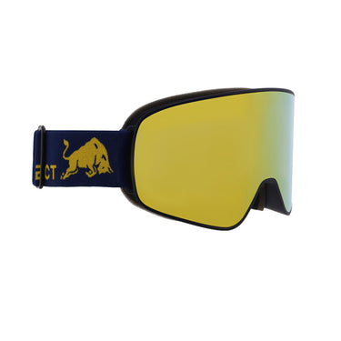 Gogle narciarskie Red Bull Spect RUSH-20YE2 (niebieskie, żółta lustrzanka) — widok z boku 1