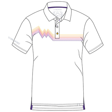 Polo VIKING Forever Free Bamboo Man, kolor biały – rysunek techniczny