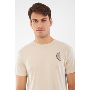 T-shirt męski VIKING Rune Man, kolor beżowy – widok 3