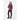 Bluza damska VIKING Yosemite Hoodie Lady rozpinana z kapturem, kolor różowy – na modelu, tył