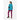 Bluza damska VIKING Yosemite Hoodie Lady rozpinana z kapturem, kolor turkusowy – na modelu, tył