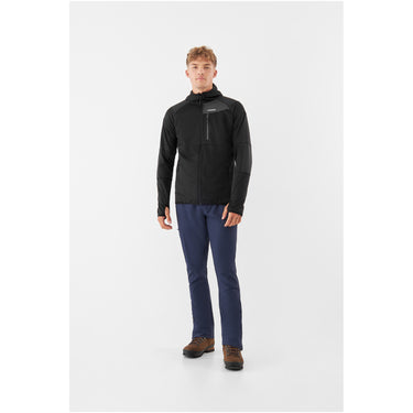 Bluza męska VIKING Yosemite Hoodie Man rozpinana z kapturem, kolor czarny – na modelu