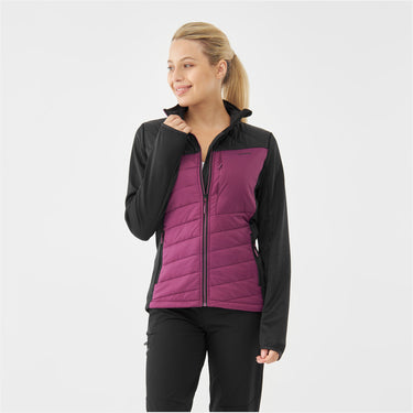 Kurtka damska VIKING Blast Lady Primaloft, kolor czarno fioletowy – na modelu