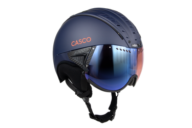 Kask narciarski Casco SP-2 Prime, kolor niebieski – widok z prawej strony