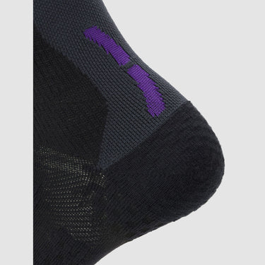 Skarpety narciarskie damskie UYN Ski One Alpine Merino — czarno-fioletowe, packshot