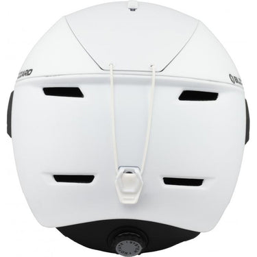 Kask narciarski Blizzard W2W Edge Visor biały mat — tył z pokrętłem regulacji