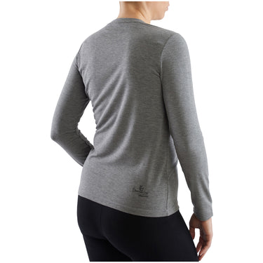 Longsleeve VIKING Teres Bamboo Lady, kolor szary – na modelu, tył