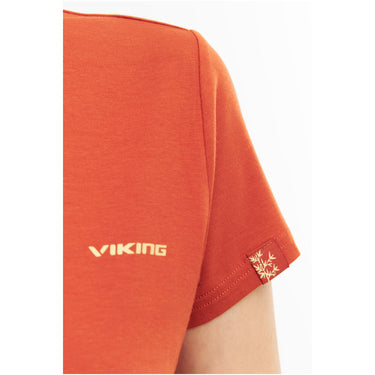 T-shirt damski VIKING Harvi Lady Bamboo, kolor pomarańczowy – widok 4