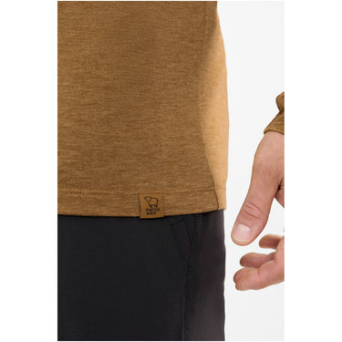 Longsleeve męski VIKING Andali Man Merino, kolor brązowy – widok 4