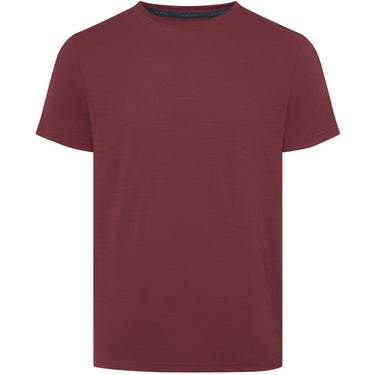 T-shirt męski VIKING Salen Man Merino, kolor bordowy – widok 2
