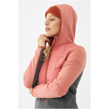 Kurtka damska VIKING Creek Hoodie Bamboo Lady rozpinana z kapturem, kolor różowy – widok 4