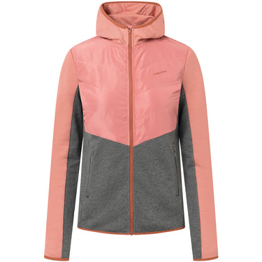 Kurtka damska VIKING Creek Hoodie Bamboo Lady rozpinana z kapturem, kolor różowy – widok 3