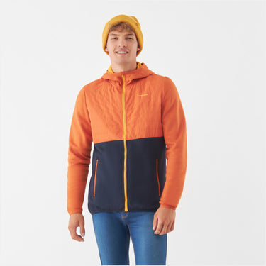 Kurtka męska VIKING Creek Hoodie Bamboo Man rozpinana z kapturem, kolor pomarańczowy – na modelu, widok 4