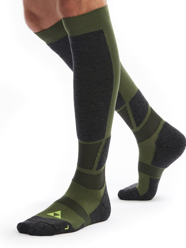 Skarpety narciarskie Fischer Alpine Comfort, kolor zielony – widok 2