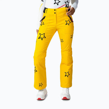 Spodnie narciarskie damskie rossignol stellar zolty yellow przod